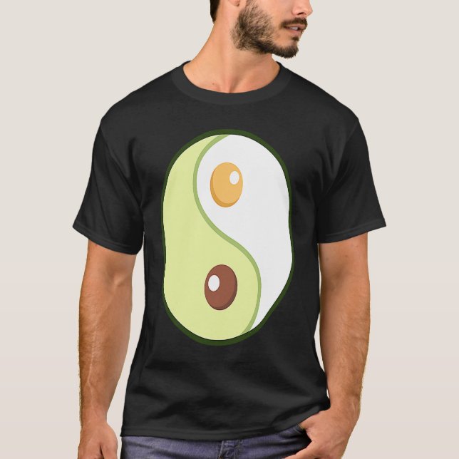 Camiseta Ying Yang Avocado Ketogenic Overweight Diet Keto F (Frente)