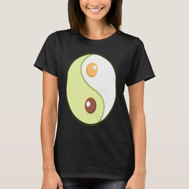 Camiseta Ying Yang Avocado Ketogenic Overweight Diet Keto F (Frente)