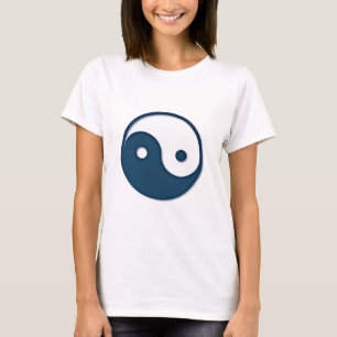 Camiseta Ying Yang Blue Design 1