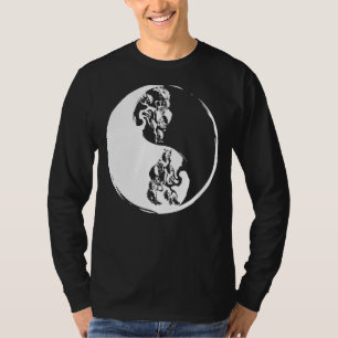 Camiseta Ying Yang Bonsai Tree Retro Plant Garden Budhist