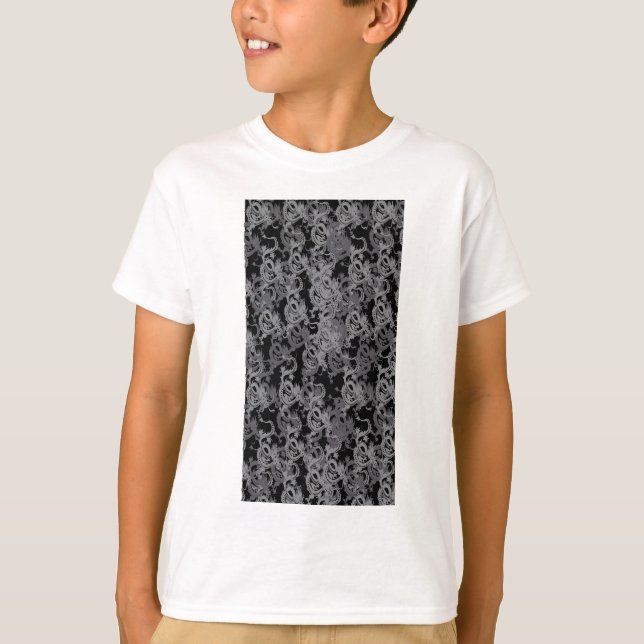 Camiseta Ying Yang Cinzas Dragon (Frente)