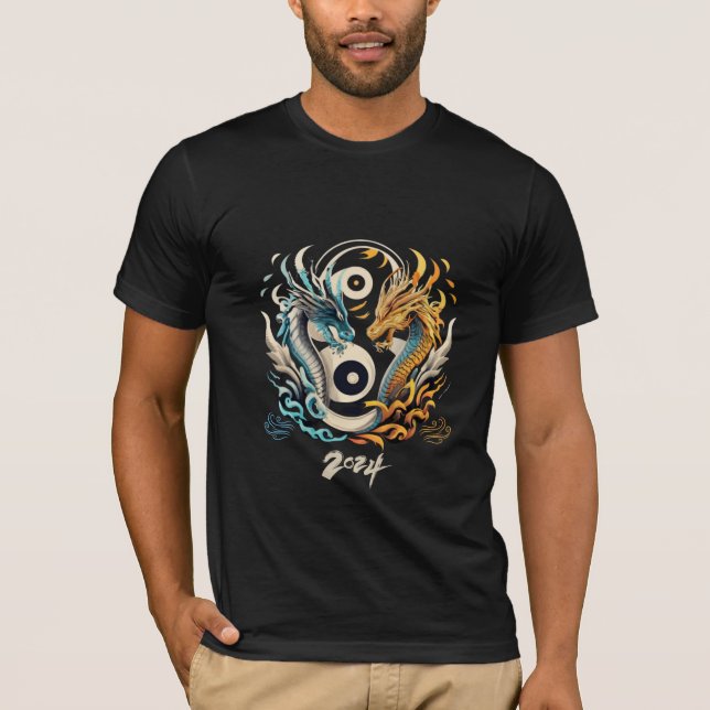 Camiseta Ying yang Dragon Head 2024 (Frente)