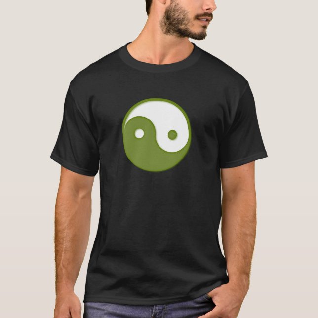 Camiseta Ying Yang Green Design 2 (Frente)