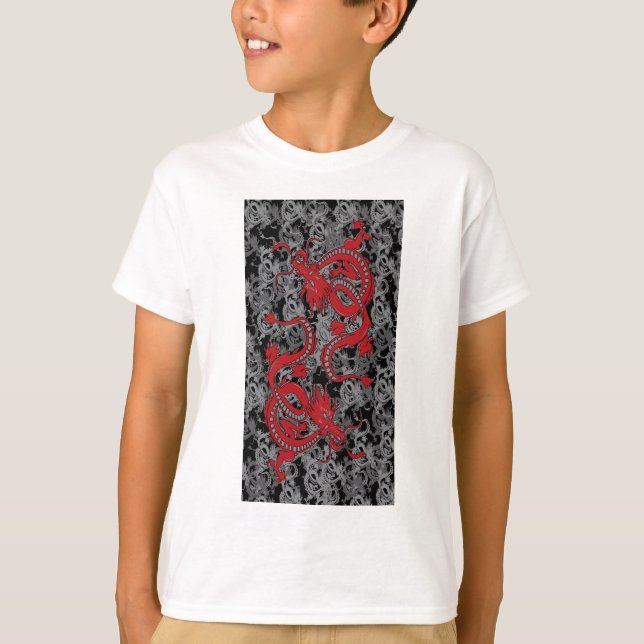 Camiseta Ying Yang Red Dragon (Frente)