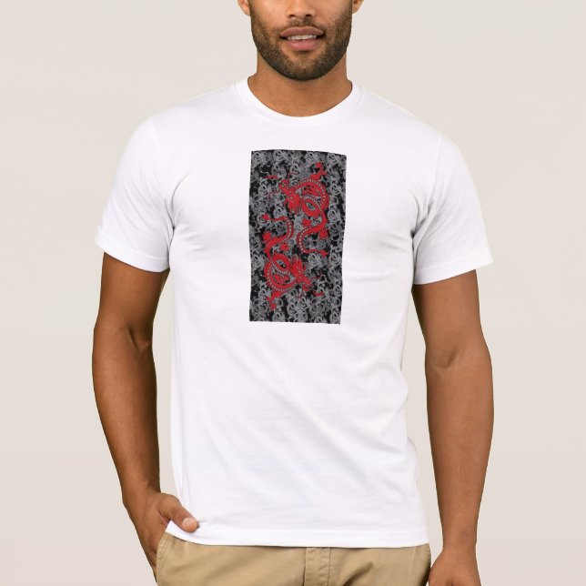 Camiseta Ying Yang Red Dragon (Frente)