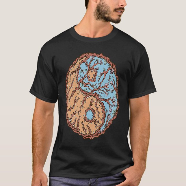 Camiseta Ying Yang Tai Chi Paz Chinês Feng Shui Bagua Da (Frente)