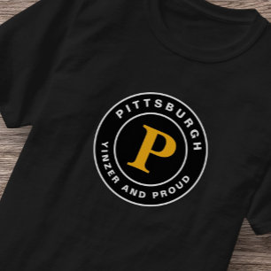 Camiseta Yinzer Proud Pittsburgh 412 Home Retro T-Shirt