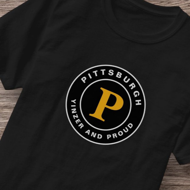 Camiseta Yinzer Proud Pittsburgh 412 Home Retro T-Shirt (Criador carregado)
