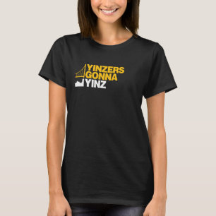 Camiseta Yinzers que vai a Yinz no preto