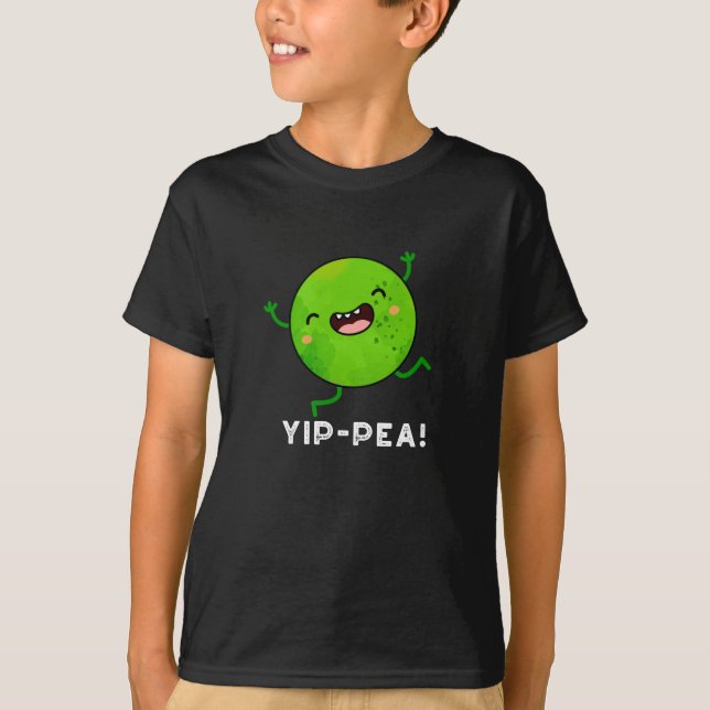 Camiseta Yip-pea Happy Pun Dark BG (Frente)