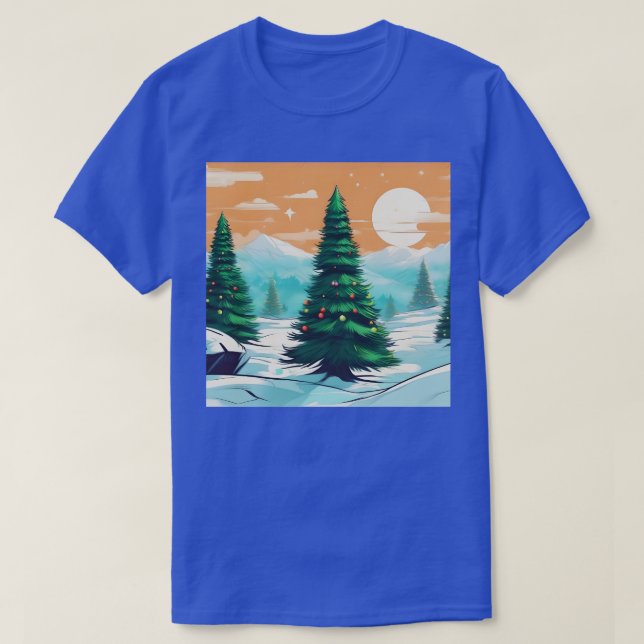 Camiseta Ykomow Christmas Treine Womens Holiday Pine Tree X (Frente do Design)
