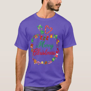 Camiseta YN6B Feliz Xmas Professor de Natal Santa Claus Paj
