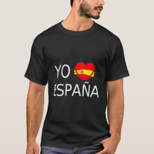 Camiseta Yo Amo Espaã±A Bandeira Espanhola Ele Adoro Espanh