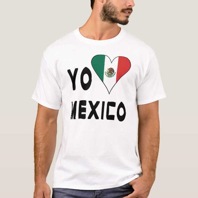 Camiseta Yo Amo Mexico Masculino (Frente)