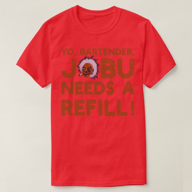 Camiseta Yo barman Jobu precisa de recarga (Frente do Design)