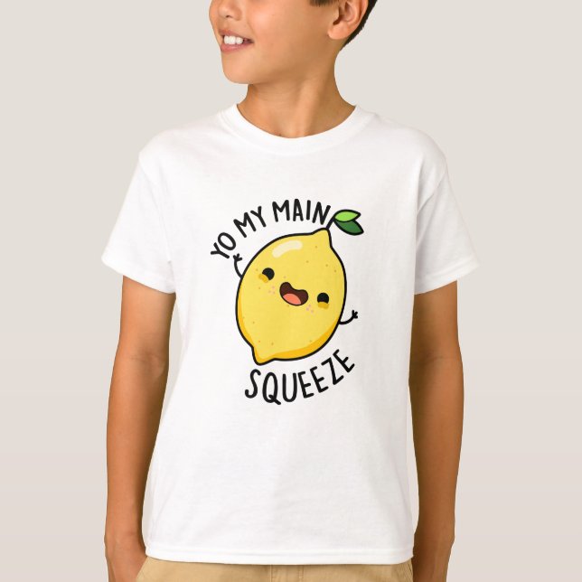 Camiseta Yo My Main Squeeze Funny Lemon Pun (Frente)