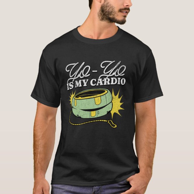 Camiseta Yo Yo é o meu Cardio trabalhando em Swole Retro Vi (Frente)