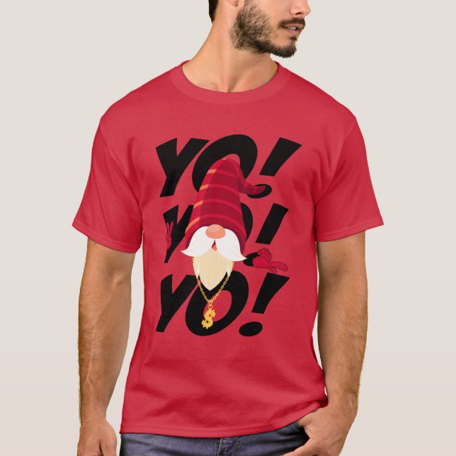 Camiseta Yo Yo Yo amigo do Papai Noel (Frente)