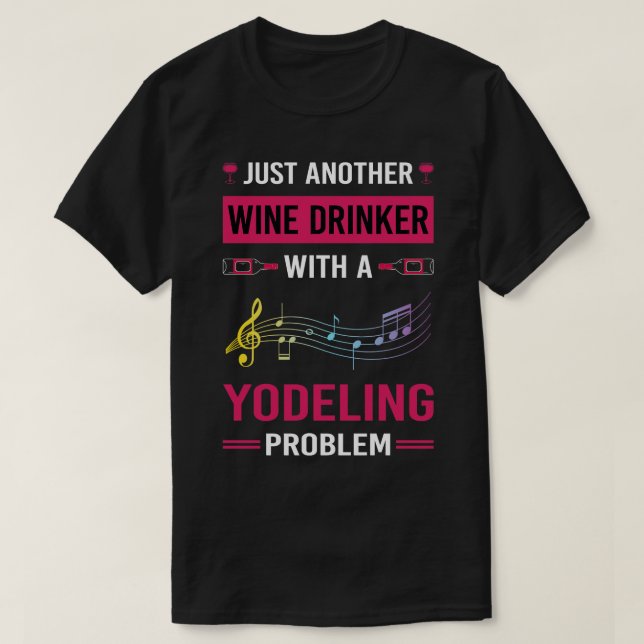 Camiseta Yodeling Yodel, Bebê De Vinho (Frente do Design)