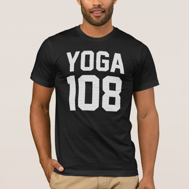 Camiseta YOGA 108 - print white (Frente)