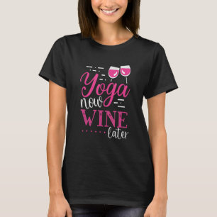 Camiseta Yoga Agora Vinho Depois Roupa de Vinho