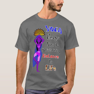 Camiseta Yoga ajuda-o a manter o equilíbrio na vida