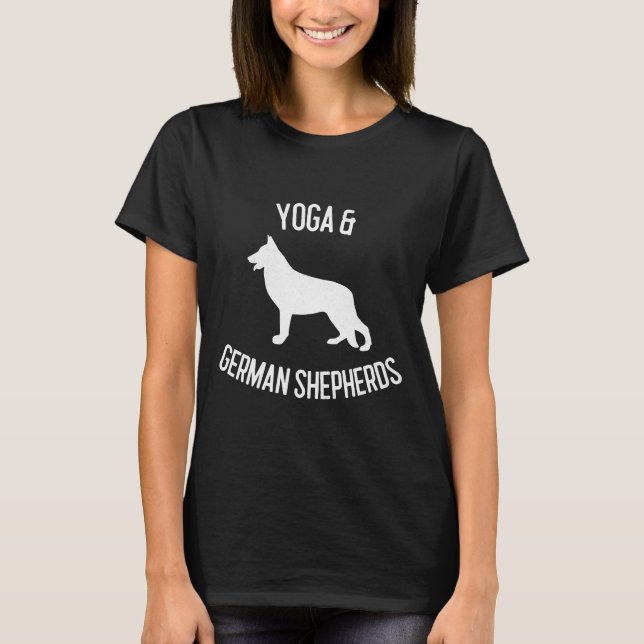 Camiseta Yoga Amp German shepherd (Frente)