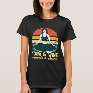 Camiseta Yoga & Wine Namaste & Cheias