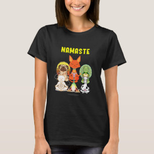 Camiseta Yoga Animal Namaste Cute Animal Yoga Pose Yoga An