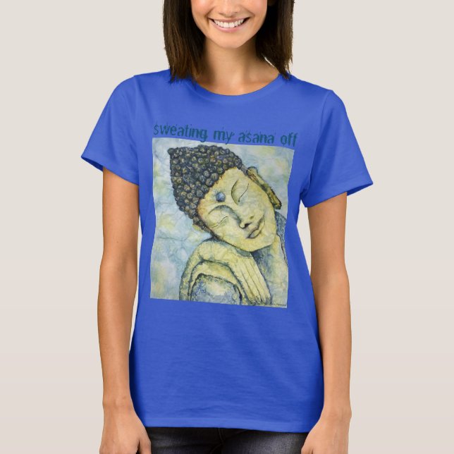 Camiseta Yoga Asana Buddha Art Relaxou Tanque Muscular (Frente)