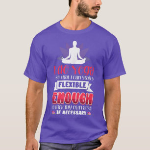 Camiseta Yoga Bem-Estar Motivação Física Flexível da Malhaç