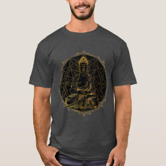 Camiseta Yoga Buddha Mandala Design para mulheres Mandala
