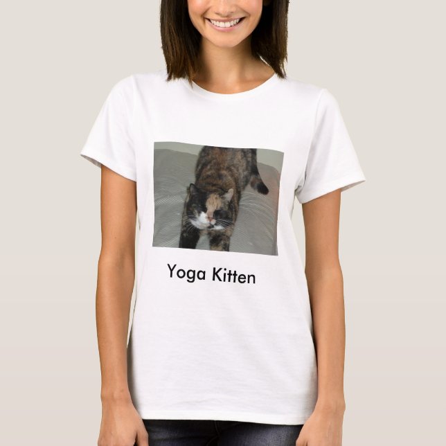 Camiseta Yoga Calico Cat (Frente)