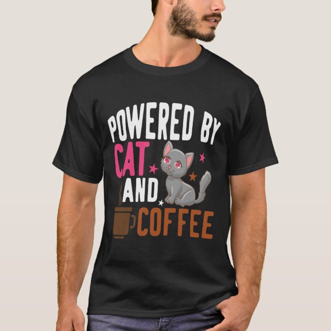 Camiseta yoga cat e café 17 (Frente)