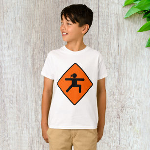 Camiseta Yoga Crossing Sinal Warrior Pose Stick