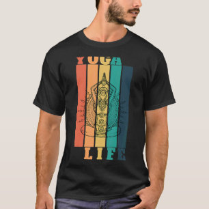 Camiseta Yoga Cura a Alma Yoga Vida Retro Yoga Zen Meditaçã