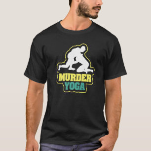 Camiseta Yoga de Assassinato Musculação Levantamento de Pes