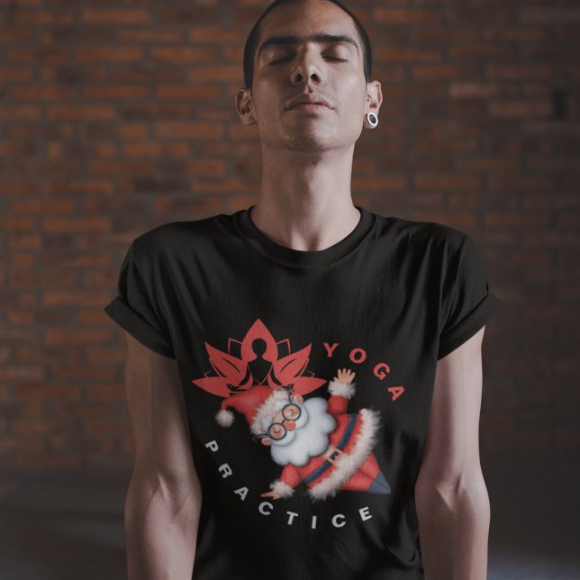 Camiseta Yoga de Feriado com Papais noeis Perfeito para Xms (Criador carregado)