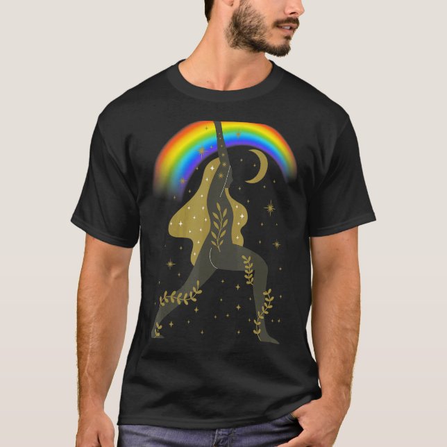 Camiseta Yoga de Meditação Celestial (Frente)