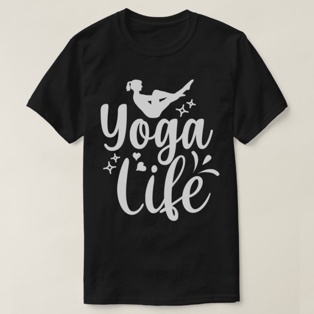 Camiseta Yoga Design Yoga Life 1 (Frente do Design)