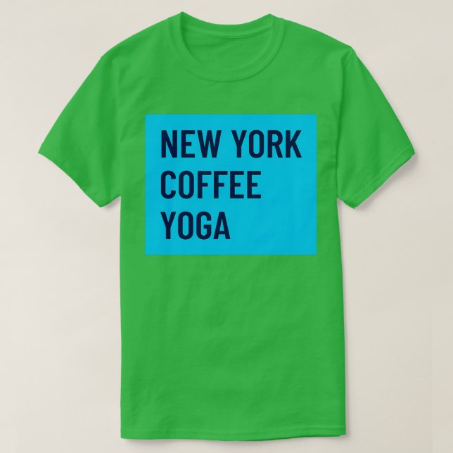 Camiseta Yoga do Café de Nova York (Frente do Design)