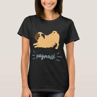 Camiseta Yoga Dog Engraçado Cotação Música Fãs Pugmaste Pug