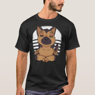 Camiseta Yoga Dog German shepherd de Meditação