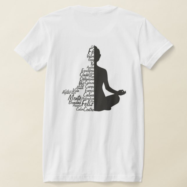 CAMISETA YOGA E GYM T SHIRT WEMON (Postura das costas)