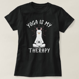 Camiseta Yoga É Minha Terapia – Edição Lhama