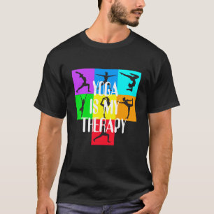 Camiseta Yoga é minha terapia Meditação de Cores Chakra