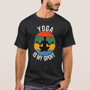 Camiseta Yoga É O Meu Esporte, Estica Os Fãs