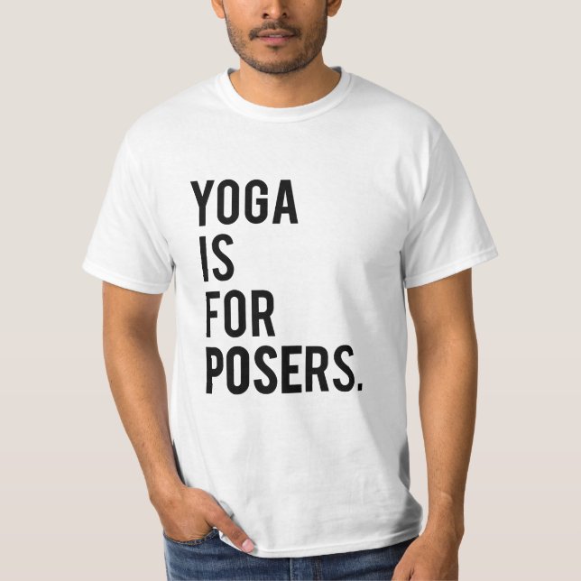 Camiseta "Yoga é para os vendedores" (Frente)