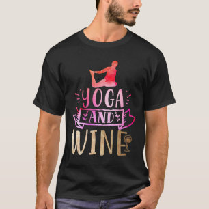 Camiseta Yoga E Yoga Humor De Vinho