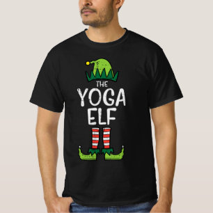 Camiseta Yoga Elf Xmas PJs Correspondendo Pijamas De Natal 